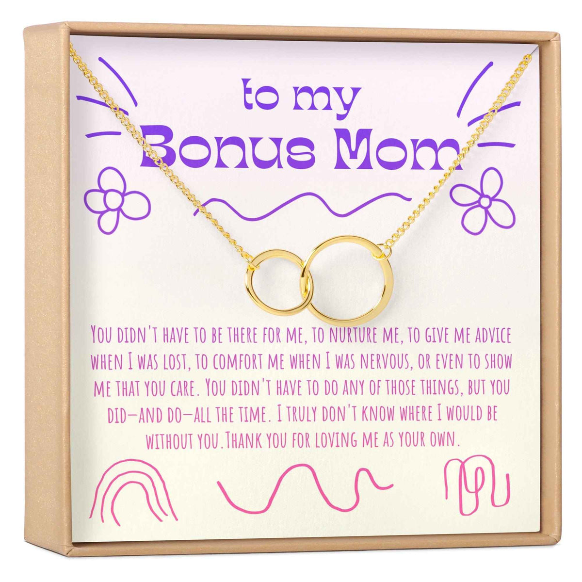 Bonus Mom Necklace, Multiple Styles
