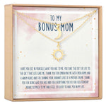 Bonus Mom Sun and Moon Pendants Necklace Set