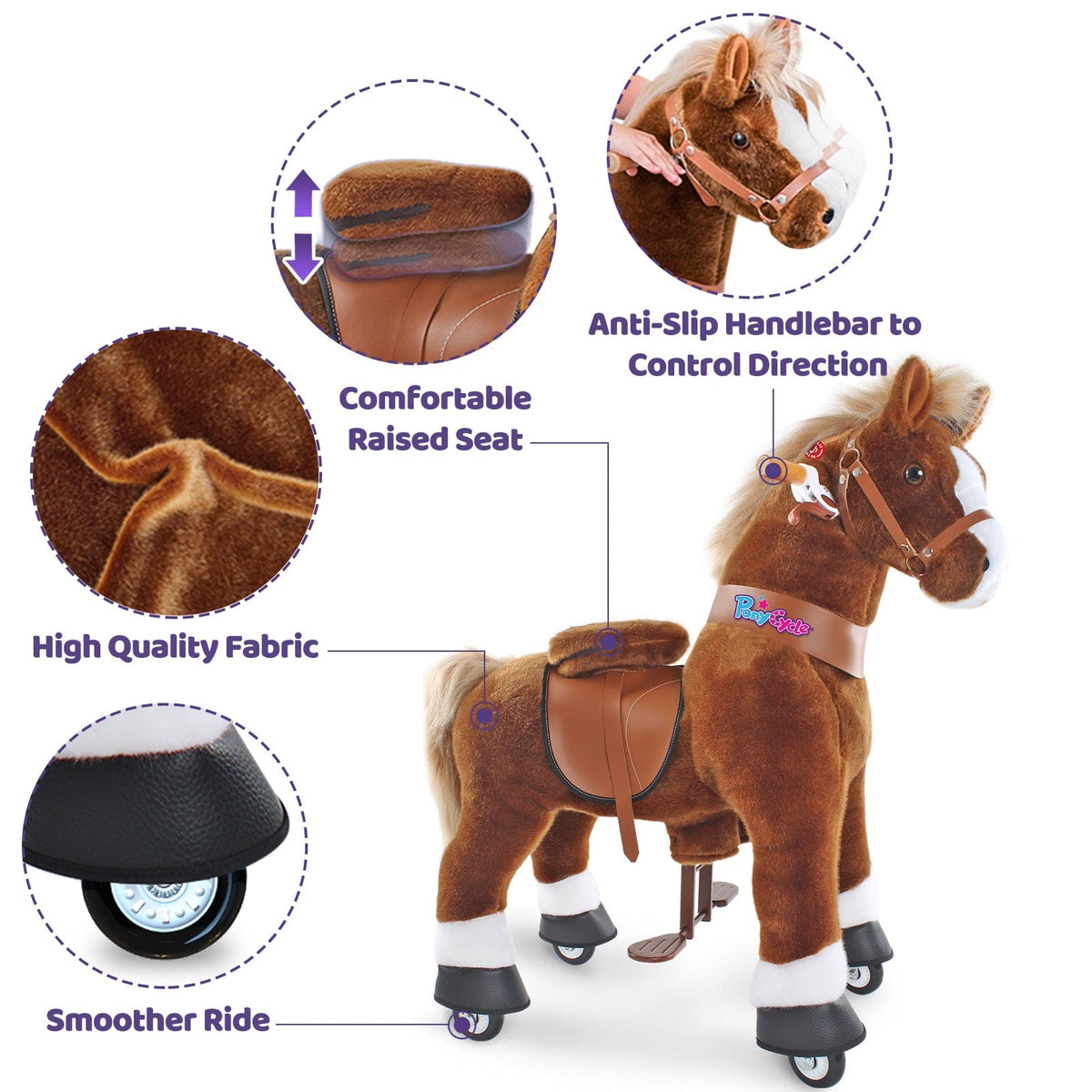 Model U Ride-On Pony Age 3-4 Brown