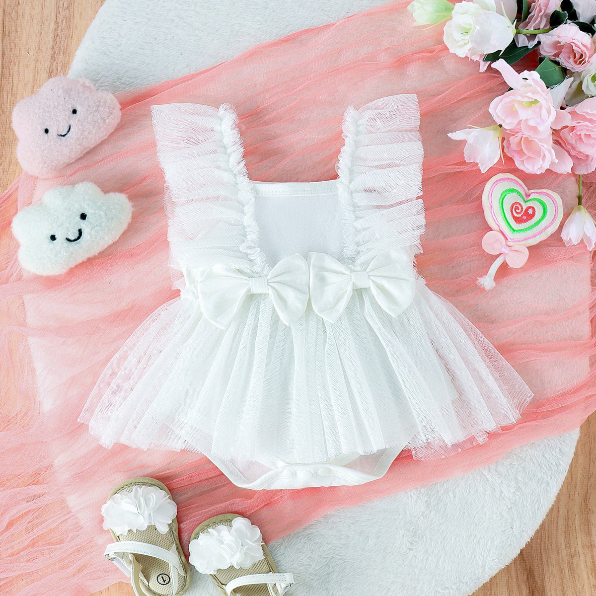 Jumpsuit Baby Net Skirt Princess Poris Dress Baby Skirt Baby Body Pants Jumpsuit - Cindi Book