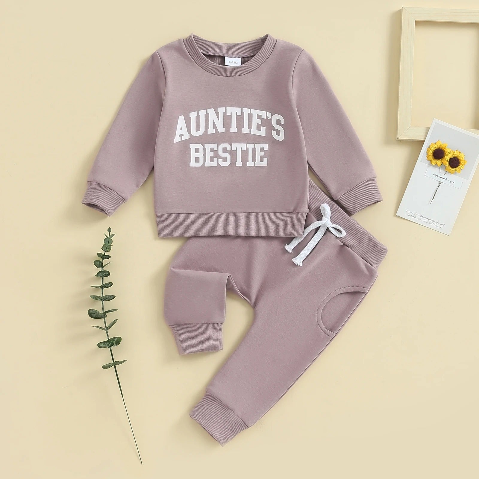 Girls Fashion Simple Letter Print Sweatshirt Suit - Cindi Book