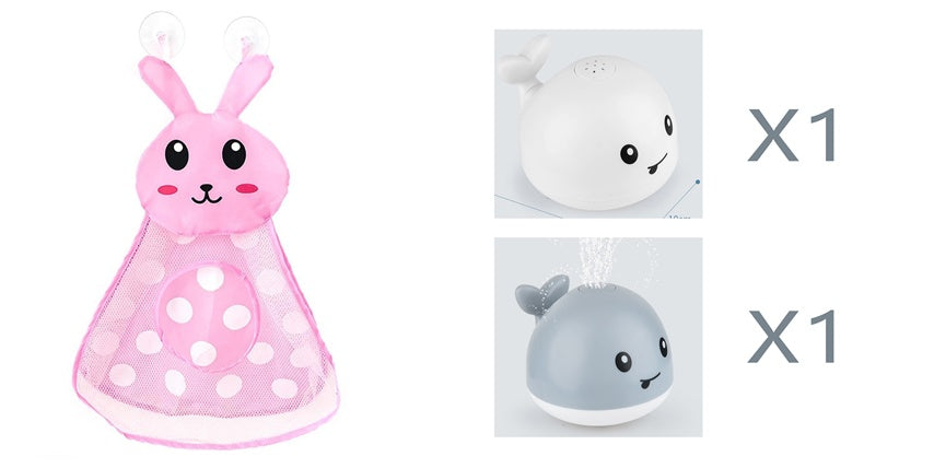 New Baby Bathroom Bath Electric Induction Whale Spray Small Toy - Cindi Book