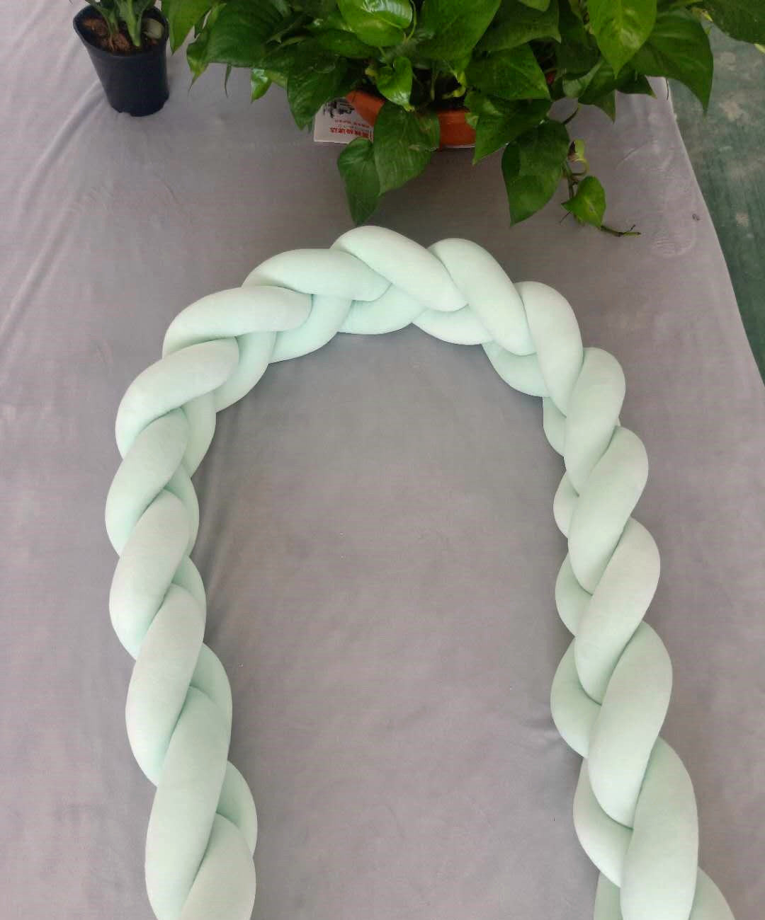 Knotted Long Pillow Three-strand Twist Spandex Bed Fence Baby - Cindi Book