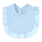 Ruffled Cotton Gauze Lace Bib Saliva Pocket - Cindi Book