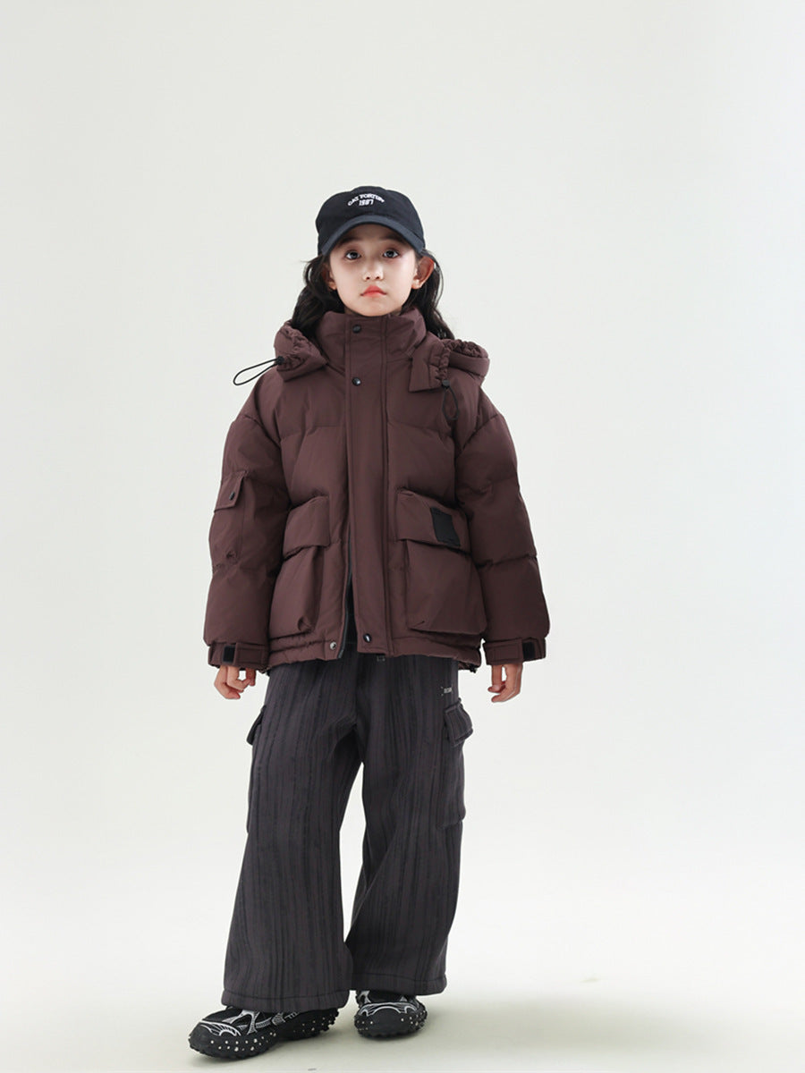Children's White Duck Down Warm Coat Winter Boys' New - Cindi Book