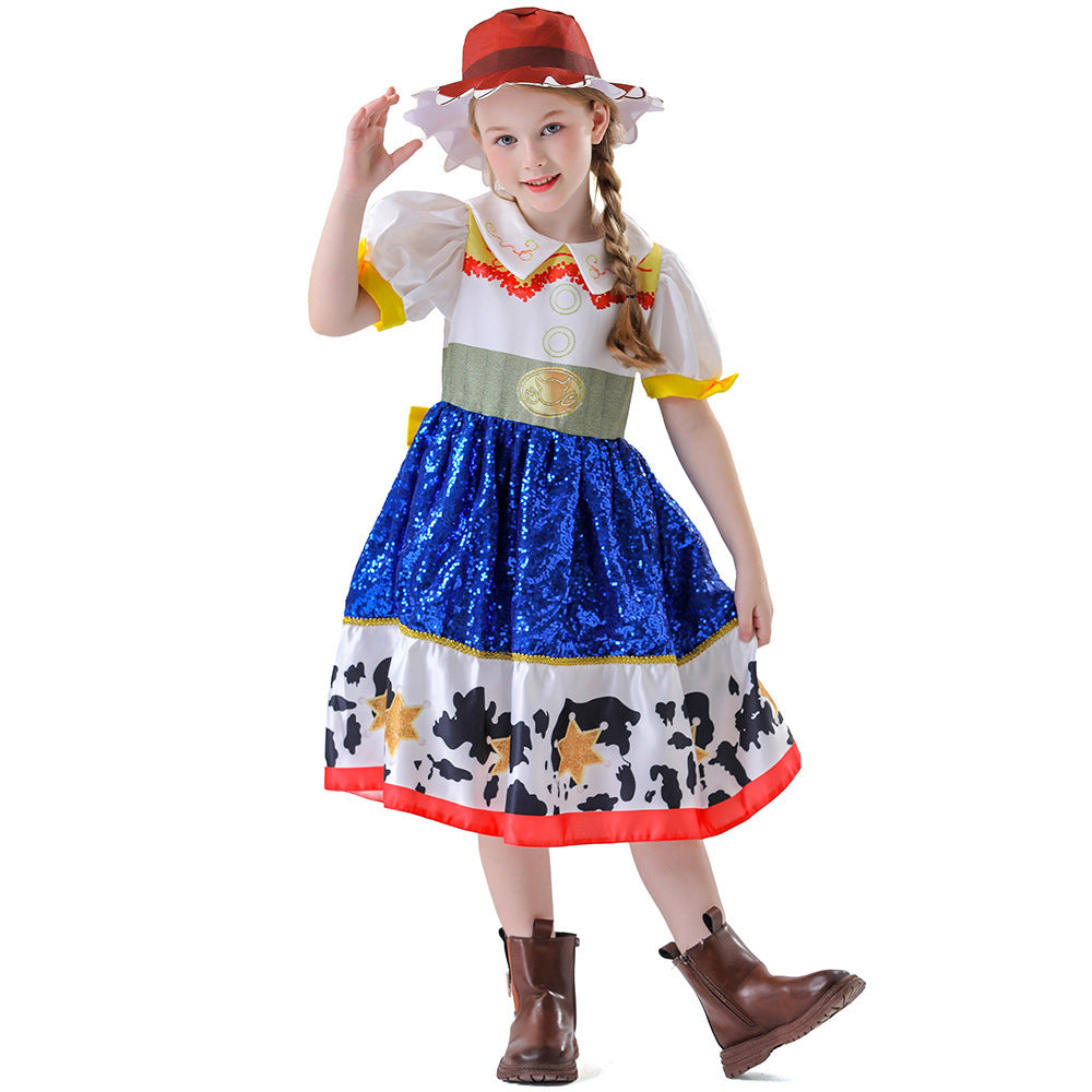 European And American Cosplay Cuisi Children Shirt Suit - Cindi Book