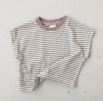 Korean Style Baby Casual Striped Short-sleeved T-shirt - Cindi Book