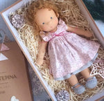Handmade Plush Doll Golden Curly Girl Finished Product - Cindi Book