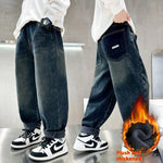 Korean Style Big Children Thick Warm Pants - Cindi Book
