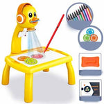 Cartoon Giraffe Projection Painting Study Desk - Cindi Book