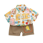 Summer Short Sleeve Shirt Suit - Cindi Book