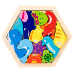 Children's Animal Fruit Creative Three-dimensional Puzzle Puzzle Educational Toys - Cindi Book