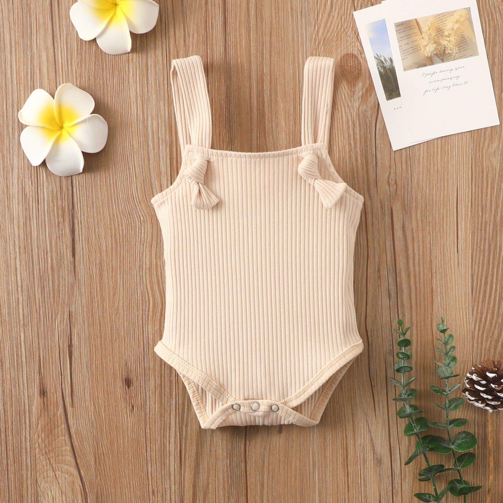 Baby Cotton Pit Strap Small Romper - Cindi Book