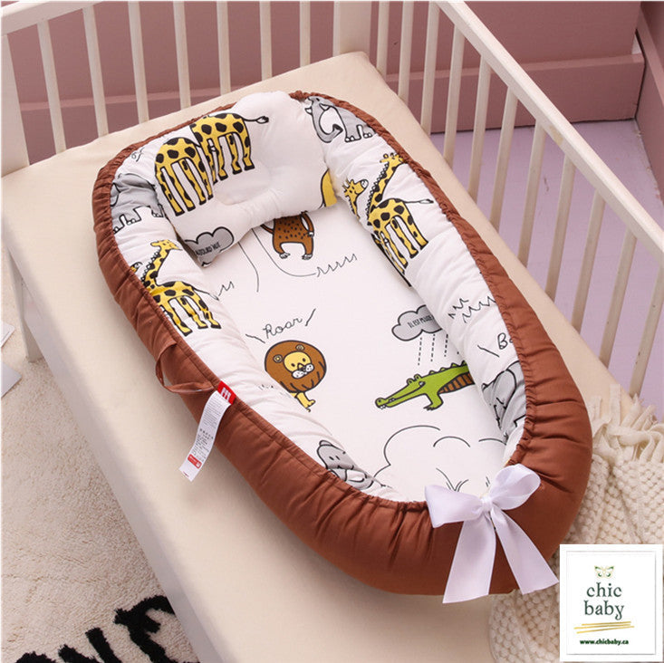Baby Removable And Washable Bed Crib Portable Crib Travel Bed For Children Infant Kids Cotton Cradle - Cindi Book