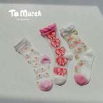 Children's Socks Summer Color Matching Plaid Korean Baby - Cindi Book