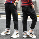 Boys Jeans Autumn And Winter New One-piece Velvet - Cindi Book