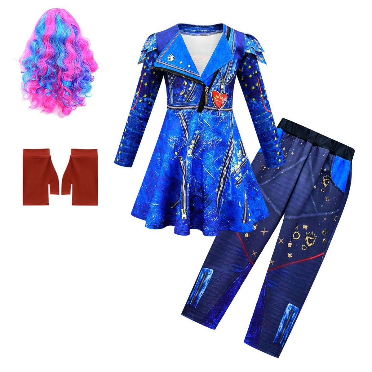 Girls' Blue Color Children's Halloween Costume Set - Cindi Book