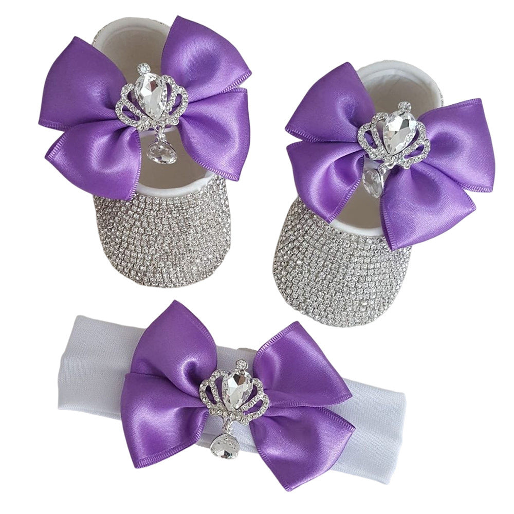 Photography Props And Headband Baby Toddler Shoes Soft Sole Suit - Cindi Book