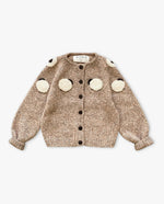 Wool Blend Heavy Embroidery Long-sleeve Cardigan Sweater - Cindi Book