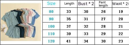 Summer Cotton and Linen Casual Style Short Sleeve Lapel Polo Shirt Two-Piece Set