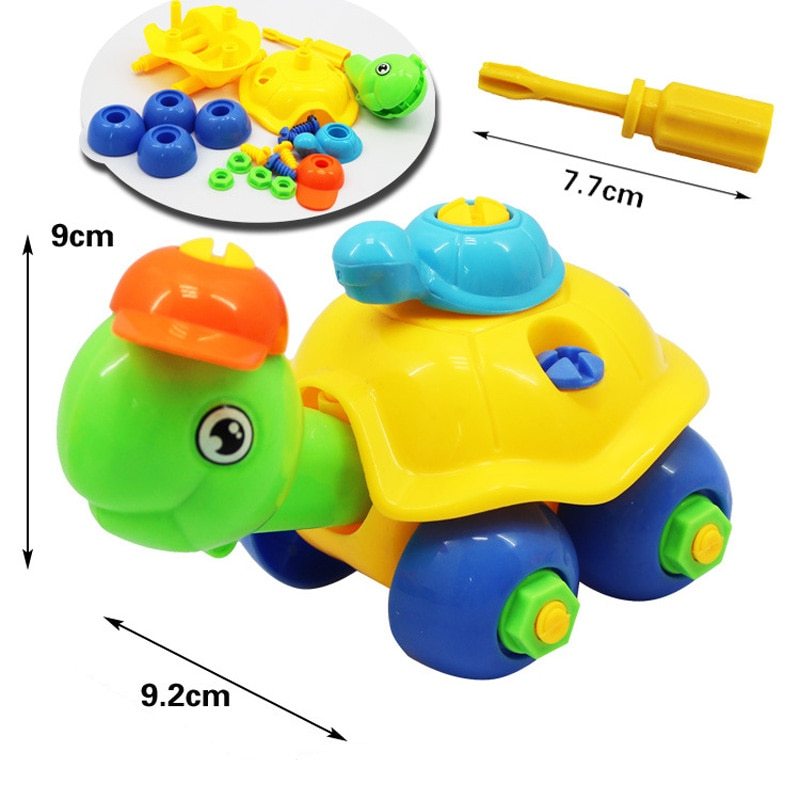 Children's Toys Detachable and Assembled Motorcycle Plastic Building Block Toys - Cindi Book