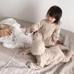 Knitted Hollow Jumpsuit Baby Girl Lace Long-sleeved Romper With Hat - Cindi Book