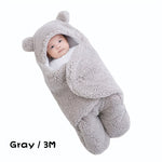 Winter Baby Sleeping Bag Bear Nap Printed Sleeping Bag, Suitable For Babies Aged 0-10 Months, Soft Nap Mat With Removable Pillow - Cindi Book