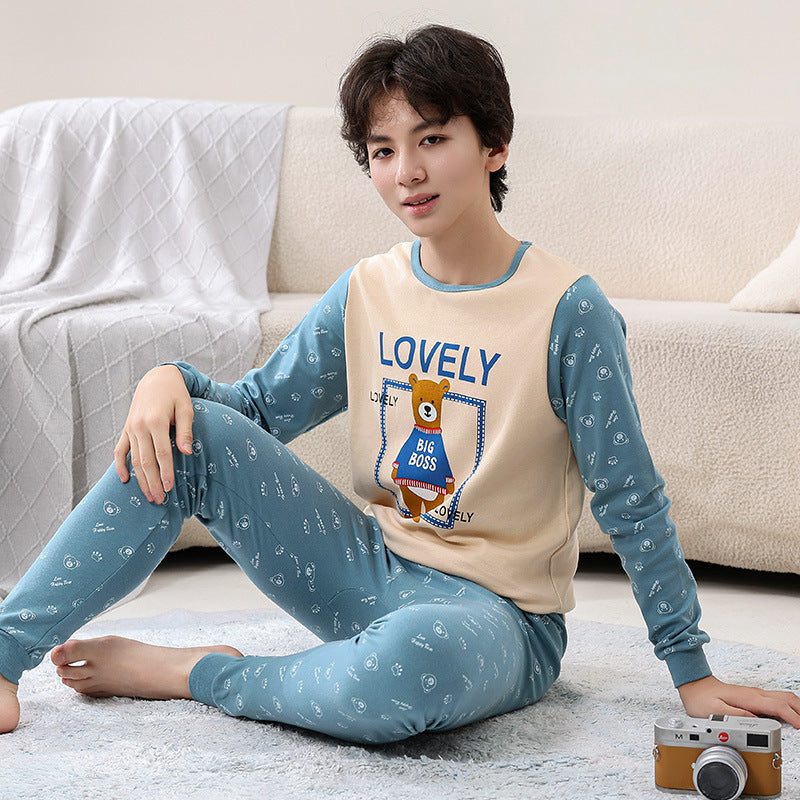 Children's Pajamas Cotton Boys' Base Teen Underwear Suit - Cindi Book