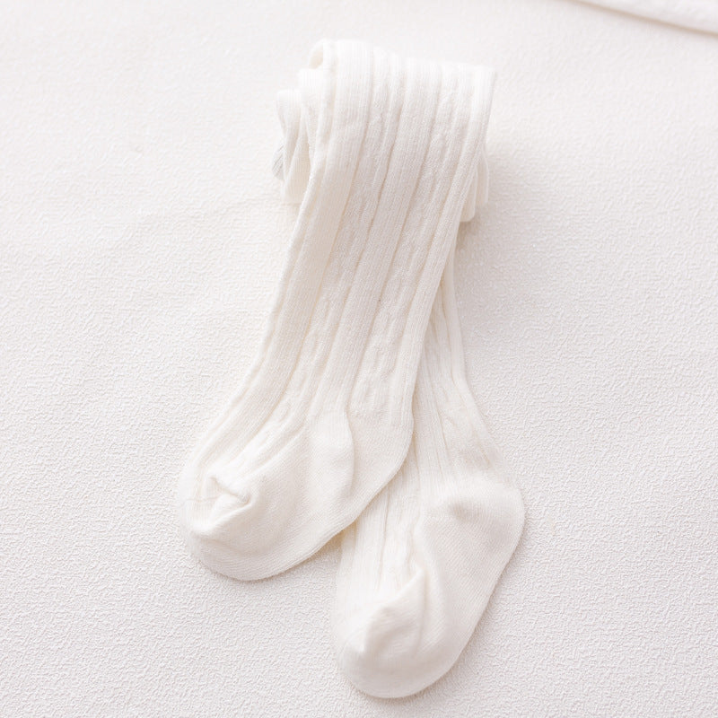 Fashion Simple Baby Cotton Solid Color Pantyhose - Cindi Book