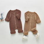 Spring And Autumn Baby Long-sleeved Knitted Jumpsuit Romper - Cindi Book