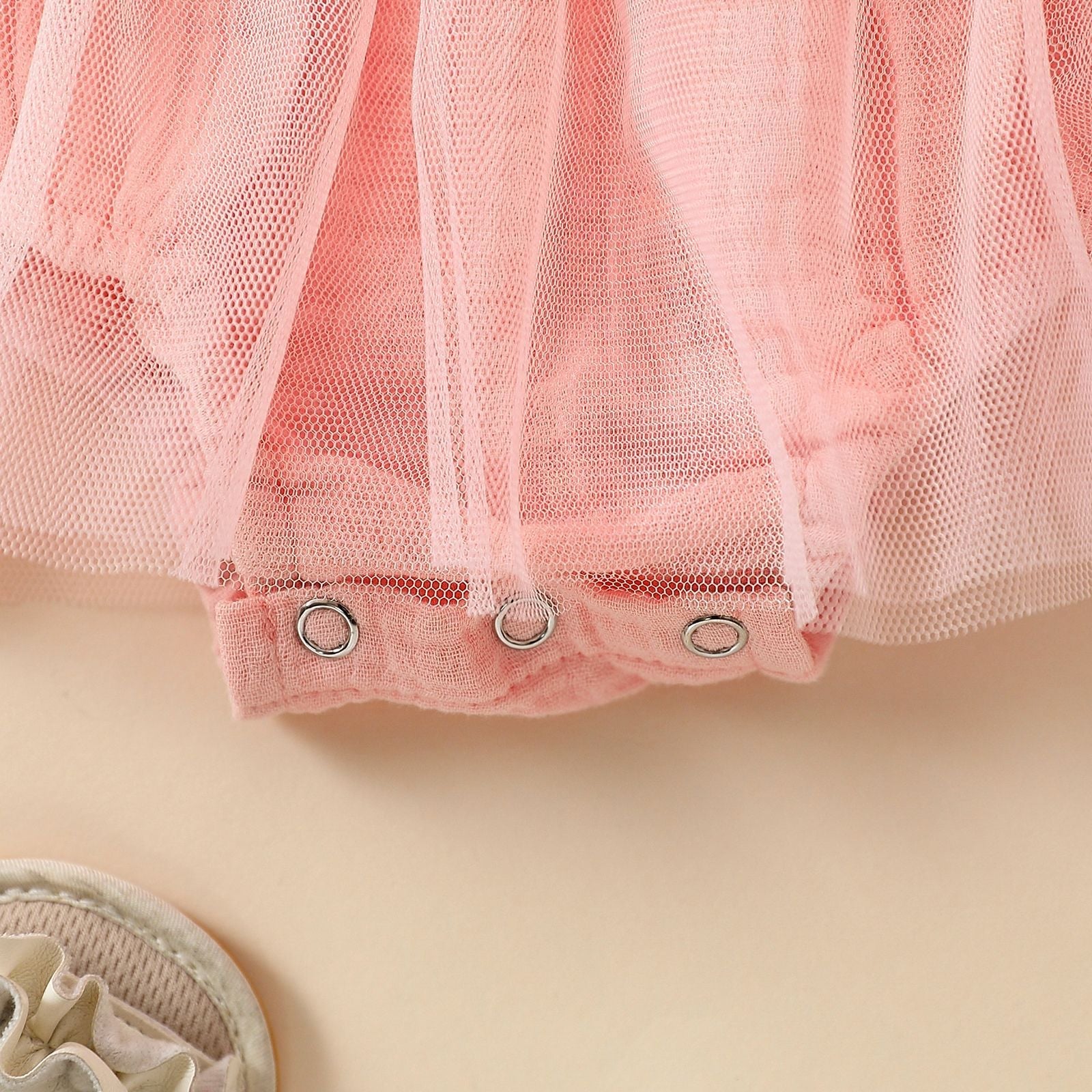 Towel Embroidery Mesh Slip Dress Bowknot Headband Two-piece Set - Cindi Book