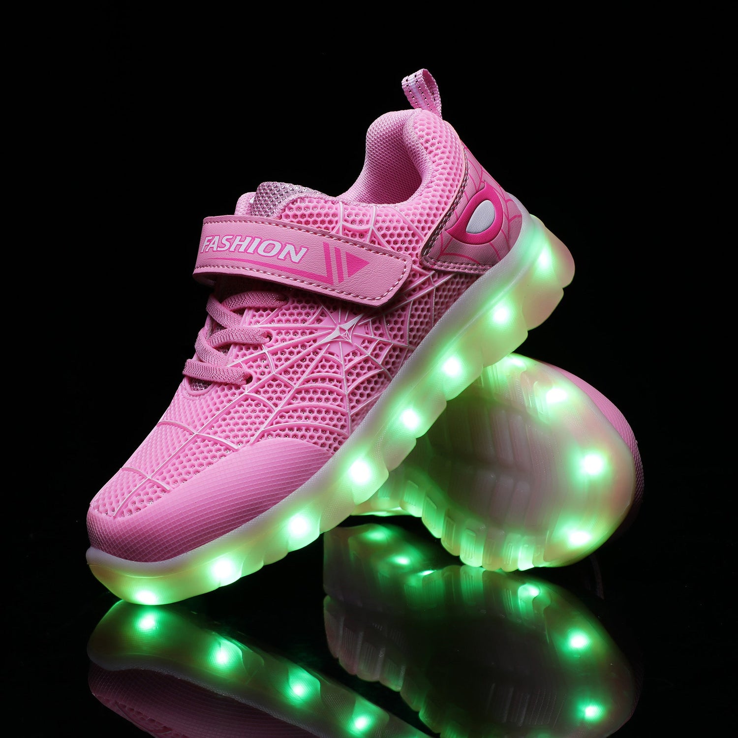 Size 26-37 Kids Led USB Recharge Glowing Shoes Children's Hook Loop - Cindi Book