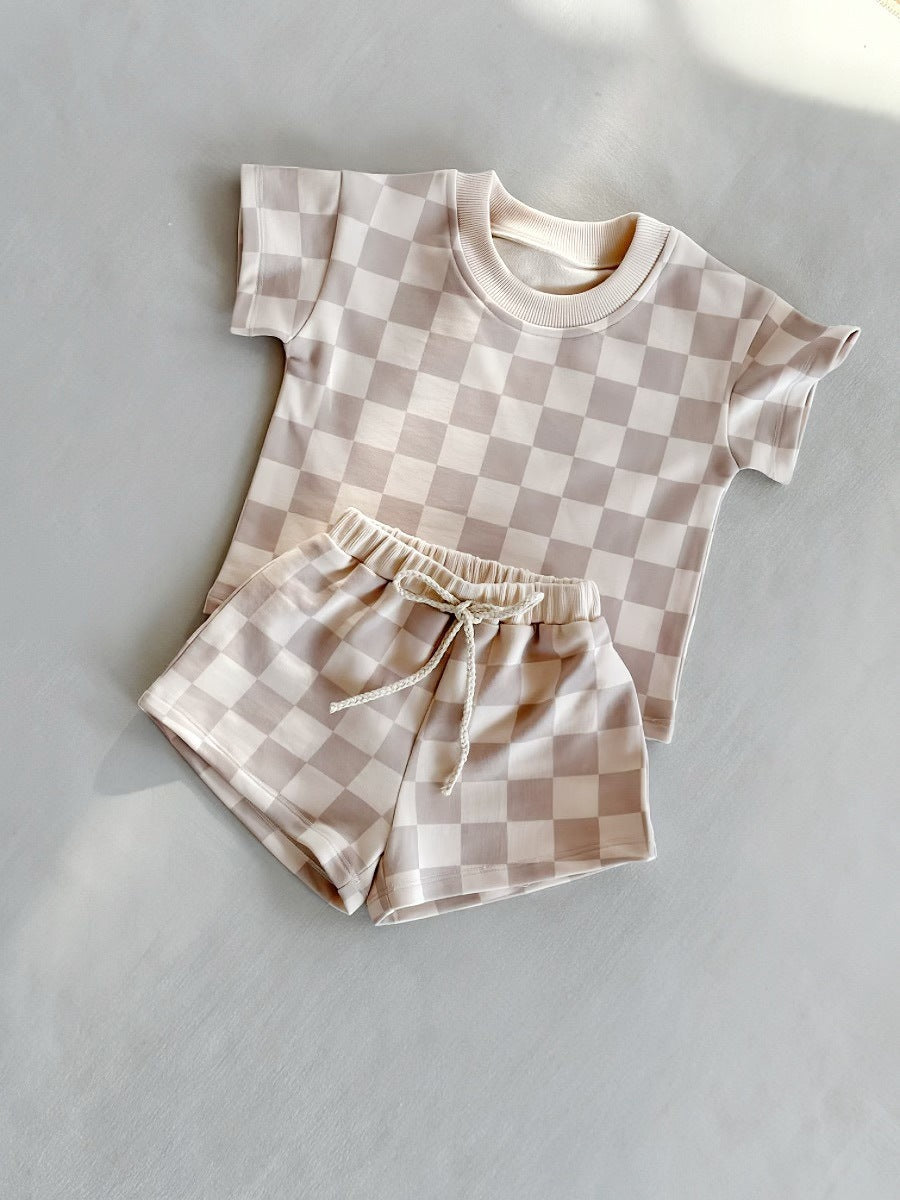 Ins Style Foreign Trade Baby Short Sleeve Suit - Cindi Book