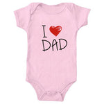 I Love Dad English Letter Jumpsuit Baby Romper - Cindi Book