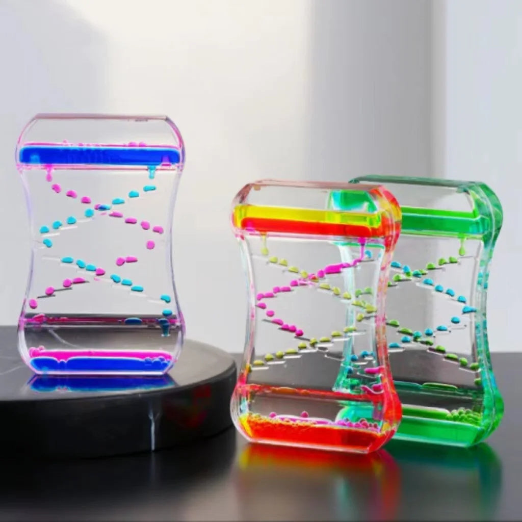Creative Cruise Fluid Liquid Hourglass Quicksand Timer 2024 Ins Living Room Office Ornaments Desk Table Decorations Home Decor - Cindi Book