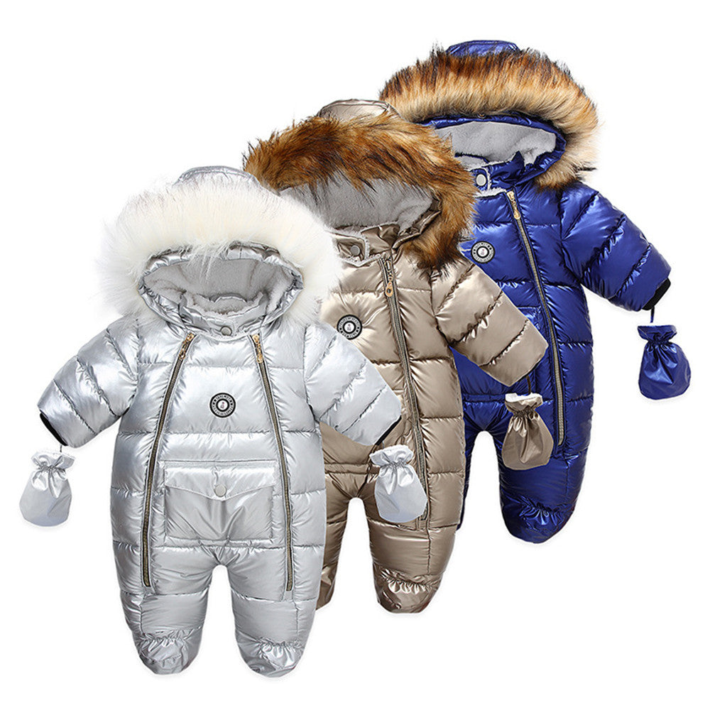 Newborn Children's Rompers Thickened And Warm - Cindi Book