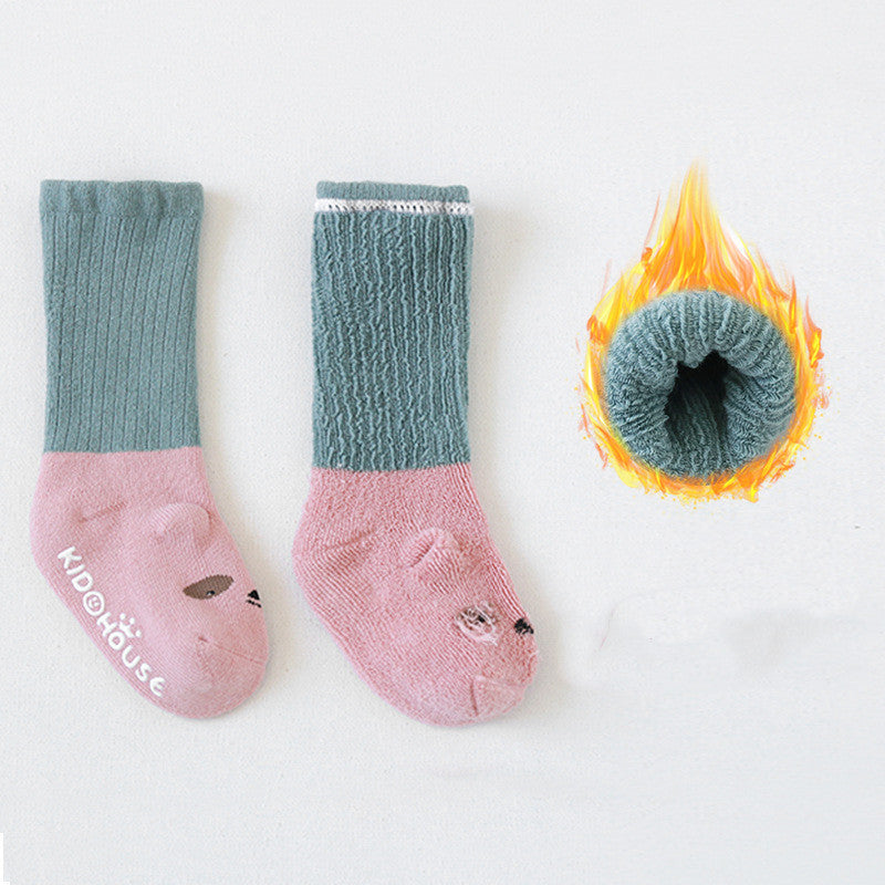 Thick Terry Baby Middle Tube Stereoscopic Anti-skid Floor Socks - Cindi Book