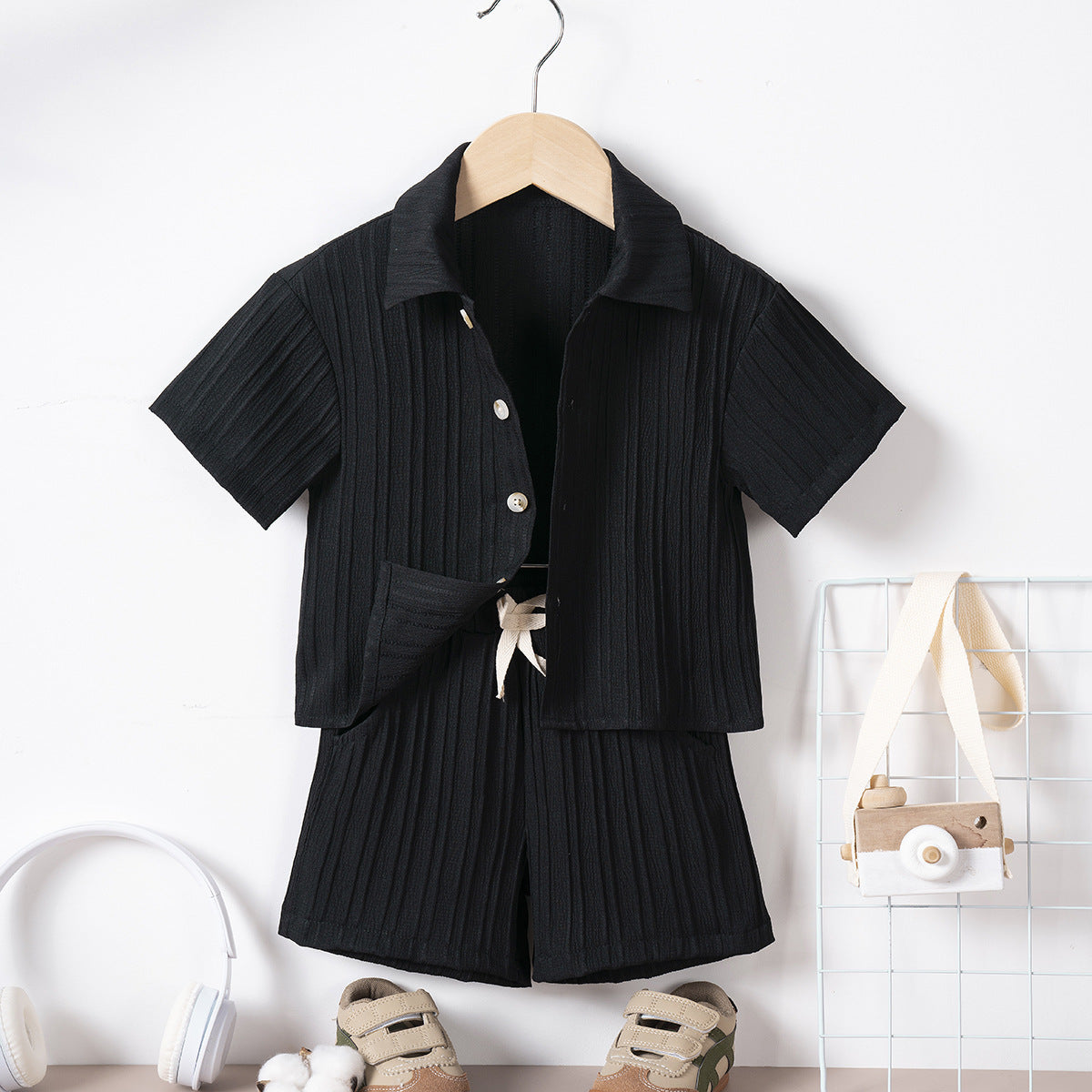 Fashion Personality Boys Summer T-shirt Suit - Cindi Book