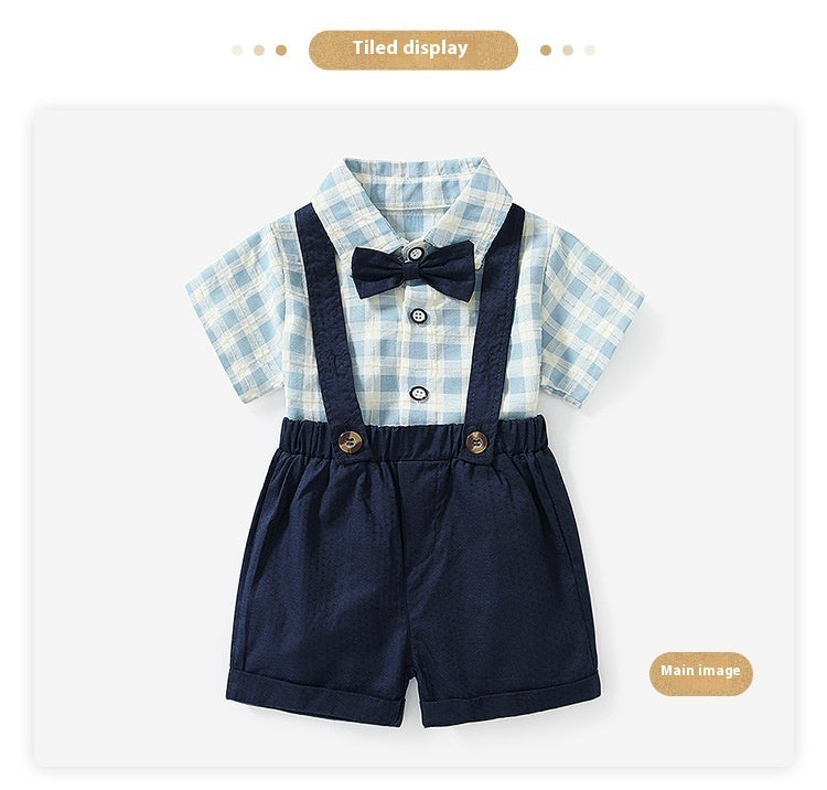 Children's Suit Summer Short-sleeved Overalls - Cindi Book