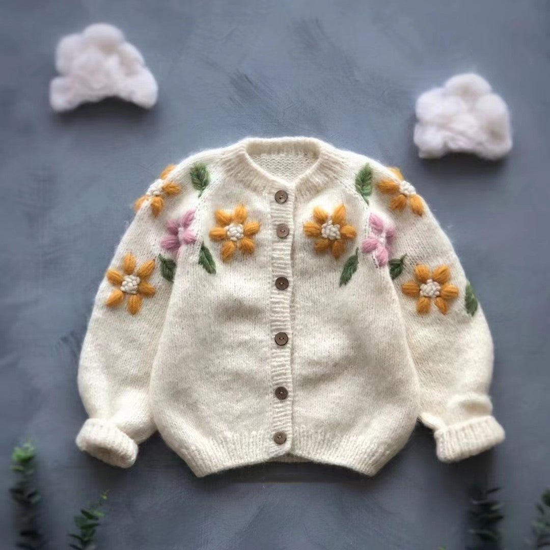 Thin Sweater Cardigan Girls' Top Knitted - Cindi Book