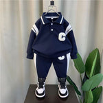 Boys' And Kids' Autumn Sports Two-piece Set - Cindi Book