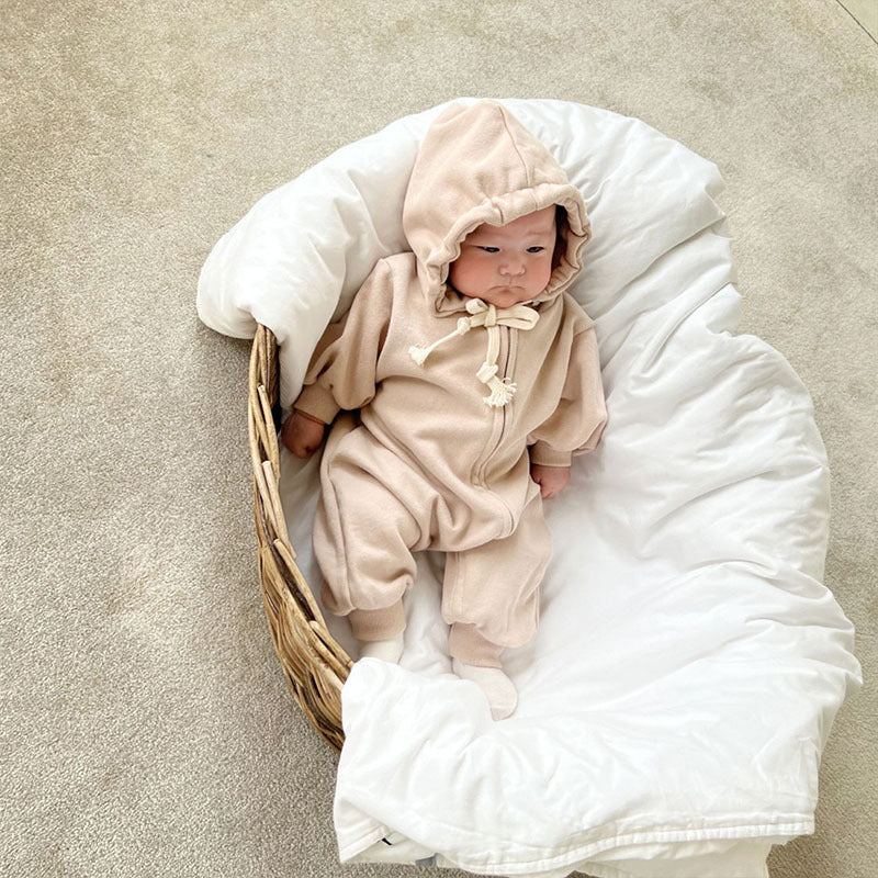 Long Sleeved Hoodie With Zipper For Baby Jumpsuit - Cindi Book