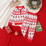 Fashion Boys Teenagers Christmas Printing Suit - Cindi Book