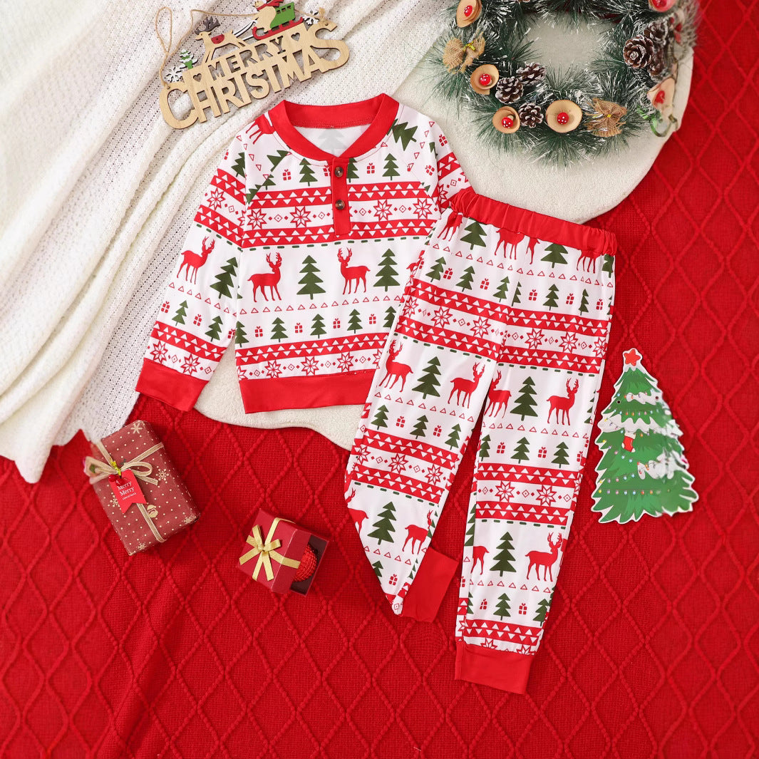 Fashion Boys Teenagers Christmas Printing Suit - Cindi Book