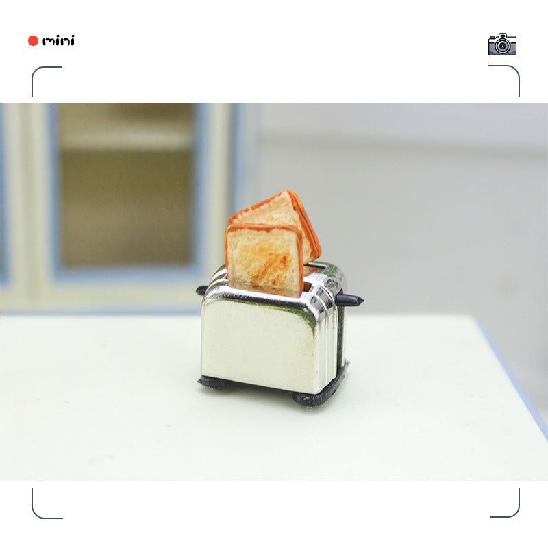 Miniature Candy Toy Kitchen Small Cloth Dollhouse Accessories Mini Breakfast Bread Maker - Cindi Book
