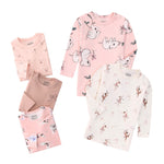 Autumn Children's Cartoon Printed Home Long-sleeved Top T-shirt Mixed Color Five Pieces - Cindi Book