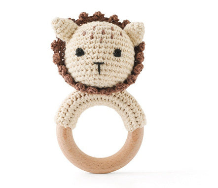 Baby Rattle Hand Woven Cartoon Animal Bracelet Newborn Soothing Doll - Cindi Book