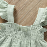Girls' Solid Color Sling Top Hot Pants Suit - Cindi Book