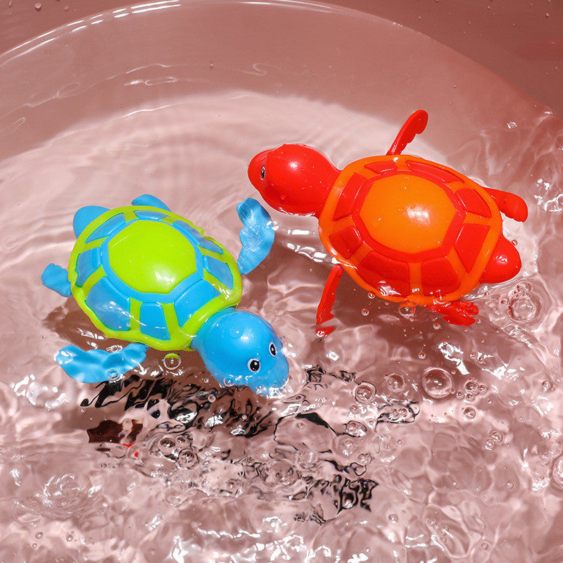 Baby Tortoise Bathroom Toys Baby Bathing in Water Swimming