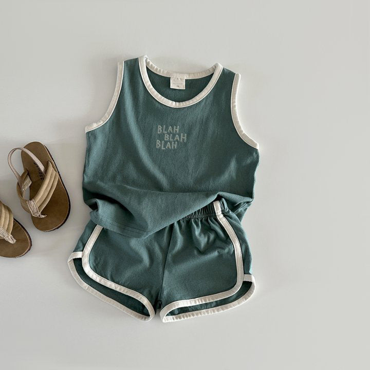 Cotton Sports Vest Shorts Casual Children Suit - Cindi Book